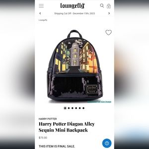 SOLD! Loungefly mini backpack Harry Potter Diagon Alley